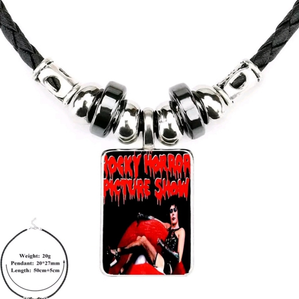 Rocky Horror Picture Show Glass Cabochon Necklace